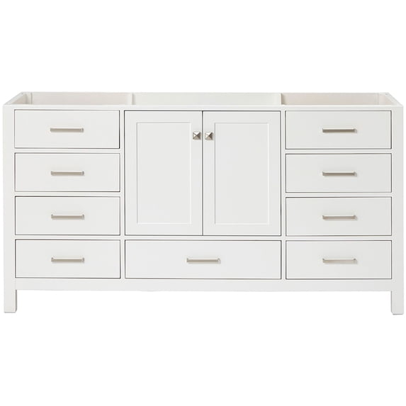 Ariel A067s-Bc Cambridge 66" Single Free Standing Vanity Cabinet Only - White