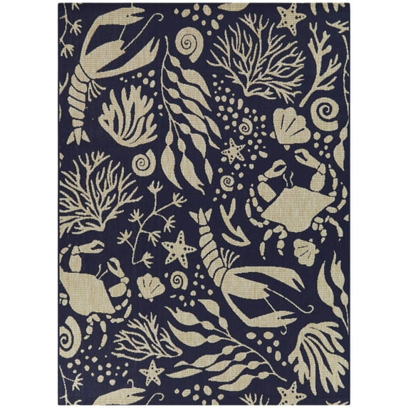 Ariel Coastal Area Rug