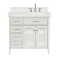 thumbnail image 1 of Ariel D036srcqrvo Kensington 36" Free Standing Single Basin Vanity Set - White / Carrara, 1 of 7