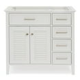 thumbnail image 1 of Ariel D037s-L-Bc Kensington 36" Single Free Standing Vanity Cabinet Only - White, 1 of 7