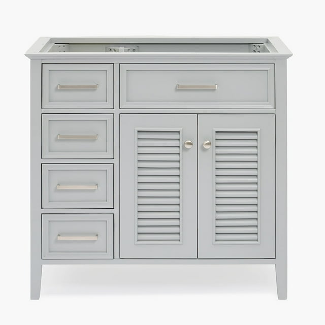 Ariel D037sRBc Kensington 36" Single Free Standing Vanity Only Grey