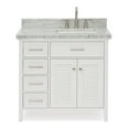 thumbnail image 1 of Ariel D037s-R-Vo Kensington 37" Free Standing Single Basin Vanity Set - White, 1 of 7