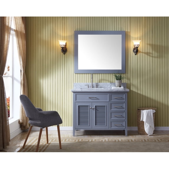 Ariel D043s-L Kensington 43" Free Standing Vanity Set - Grey