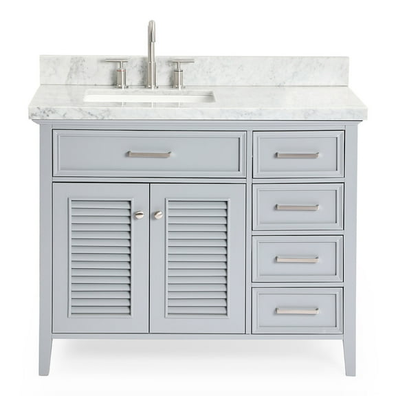 Ariel D043s-L-Vo Kensington 43" Free Standing Single Basin Vanity Set - Grey