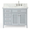 thumbnail image 1 of Ariel D043srcwovo Kensington 43" Free Standing Single Oval Basin Vanity Set - Grey, 1 of 7