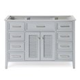 thumbnail image 1 of Ariel D049s-Bc Kensington 48" Single Free Standing Vanity Cabinet Only - Grey, 1 of 7