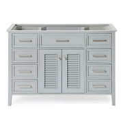 Ariel D049s-Bc Kensington 48" Single Free Standing Vanity Cabinet Only - Grey