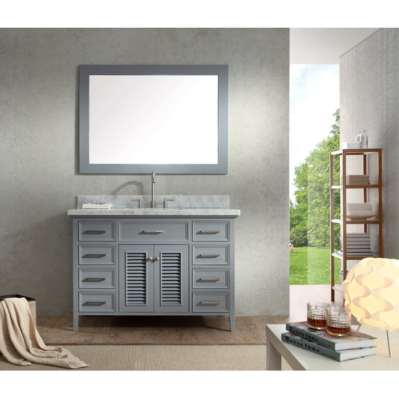 Ariel D049s Kensington 49" Free Standing Vanity Set - Grey