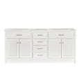 thumbnail image 1 of Ariel D073d-Bc Kensington 72" Double Free Standing Vanity Cabinet Only - White, 1 of 7