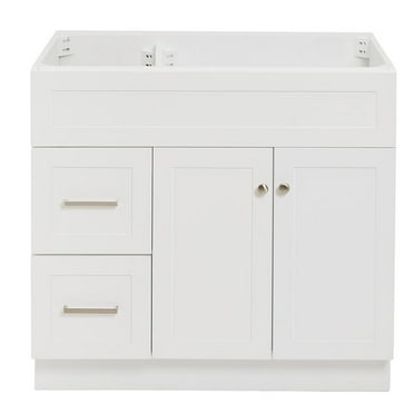 Ariel F036s-R-Bc Hamlet 36" Single Free Standing Vanity Cabinet Only - White