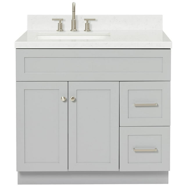 Ariel F036slcqrvo Hamlet 36" Free Standing Single Basin Vanity Set - Grey