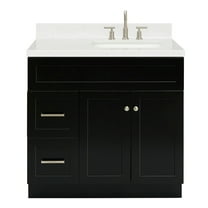 Ariel F036srcqrvo Hamlet 36" Free Standing Single Basin Vanity Set - Black