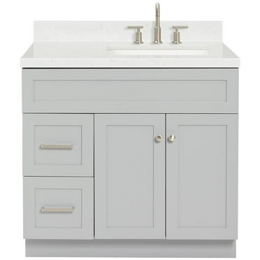 Ariel F036srcqrvo Hamlet 36" Free Standing Single Basin Vanity Set - Grey