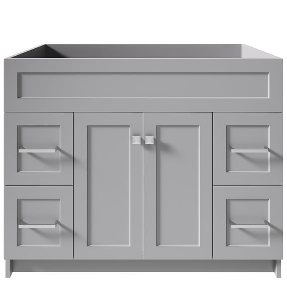 Ariel Hamlet 42 In. Single Sink Base Cabinet In Grey