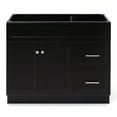 thumbnail image 1 of Ariel Hamlet 42 In. Left Offset Single Sink Base Cabinet In Black, 1 of 9