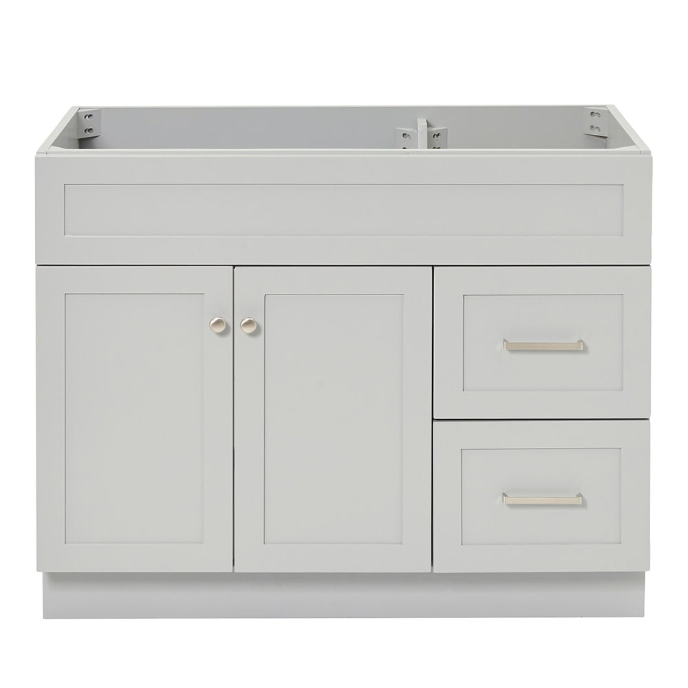 Hamlet 42" Grey Solid Wood Freestanding Single Vanity Cabinet