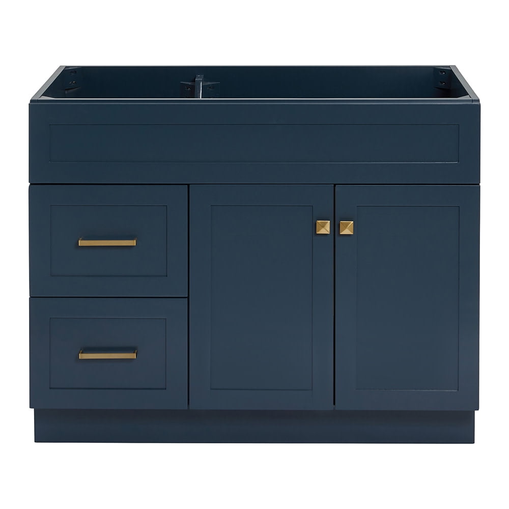 Midnight Blue 42" Freestanding Wood Vanity Cabinet
