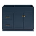 thumbnail image 1 of Ariel Hamlet 42 In. Right Offset Single Sink Base Cabinet In Midnight Blue, 1 of 9
