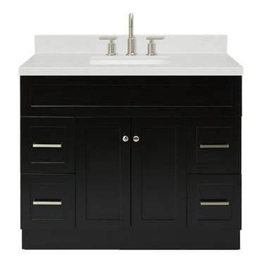 Ariel F042scqrvo Hamlet 42" Free Standing Single Basin Vanity Set - Black