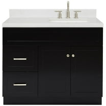 Ariel F042srcqrvo Hamlet 42" Free Standing Single Basin Vanity Set - Black