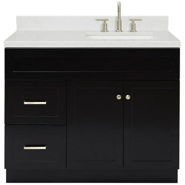Ariel F042srcqrvo Hamlet 42" Free Standing Single Basin Vanity Set - Black