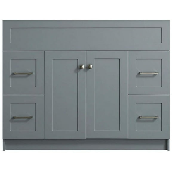 Ariel F043s-Bc Hamlet 42" Single Free Standing Vanity Cabinet Only - Grey