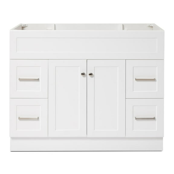 ARIEL Hamlet 42 in. W x 21.5 in. D x 33.5 in. H Bath Vanity Cabinet Only in White