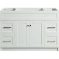 thumbnail image 1 of ARIEL Hamlet 48 in. W x 21.5 in. D x 33.5 in. H Bath Vanity Cabinet Only in White, 1 of 7