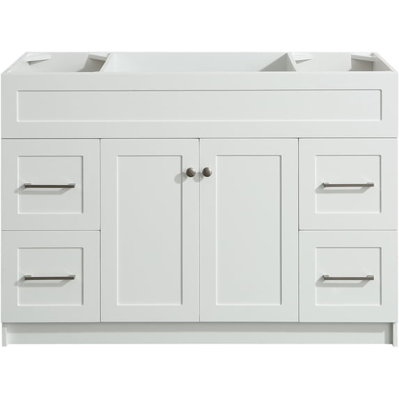 ARIEL Hamlet 48 in. W x 21.5 in. D x 33.5 in. H Bath Vanity Cabinet Only in White