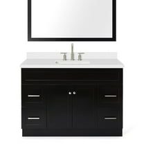 Ariel F049s-Wq Hamlet 49" Free Standing Single Basin Vanity Set - Black / White Top