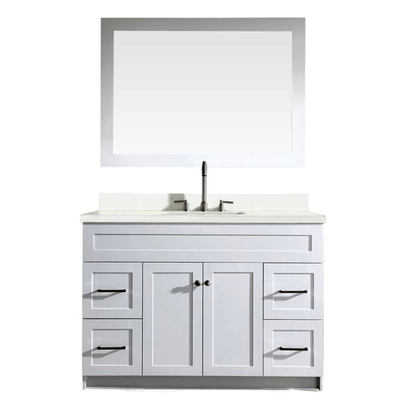 Ariel F049s-Wq Hamlet 49" Free Standing Vanity Set - White