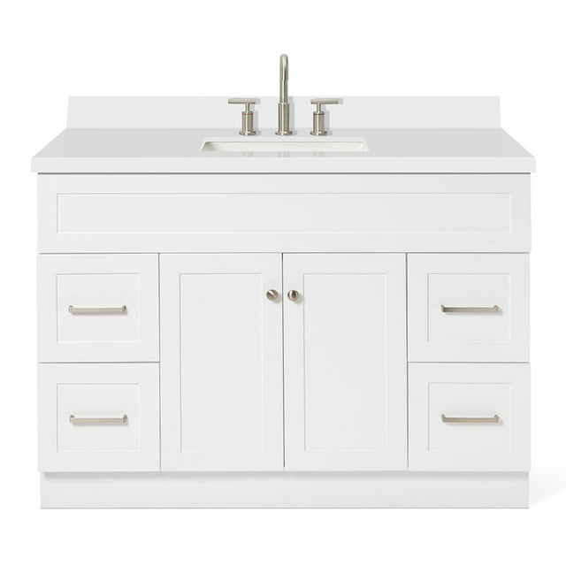 Ariel F049swqrvo Hamlet 49" Free Standing Single Basin Vanity Set - White