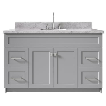 Ariel F055scwovo Hamlet 55" Free Standing Single Basin Vanity Set - Grey