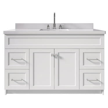 Ariel F055swqrvo Hamlet 55" Free Standing Single Basin Vanity Set - White