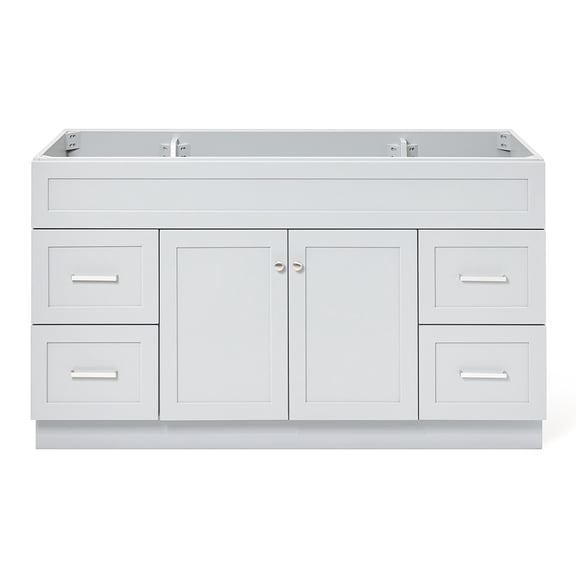 Ariel Hamlet 60 In. Single Sink Base Cabinet In Grey