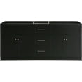 thumbnail image 1 of ARIEL Hamlet 72 in. W x 21.5 in. D x 33.5 in. H Bath Vanity Cabinet Only in Black, 1 of 7