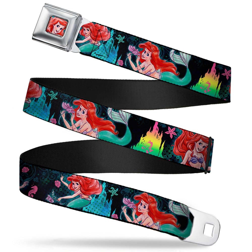 Disney Belt, Seatbelt Buckle Belt, Ariel Underwater Poses Palace ...