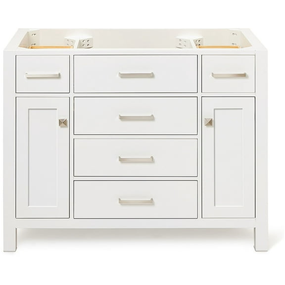 Ariel H042s-Bc Bristol 42" Single Free Standing Vanity Cabinet Only - White