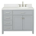 thumbnail image 1 of Ariel H042srcqovo Bristol 42" Free Standing Single Basin Vanity Set - Grey, 1 of 7