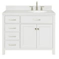 thumbnail image 1 of Ariel H042srcqovo Bristol 42" Free Standing Single Basin Vanity Set - White, 1 of 7