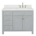 thumbnail image 1 of Ariel H042SRCQRVOGRY Bristol 42" Free Standing Single Basin Vanity Set - Grey, 1 of 7