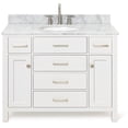thumbnail image 1 of Ariel H043SCW2OVOWHT Bristol 43" Free Standing Single Oval Basin Vanity Set - White, 1 of 7