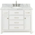 thumbnail image 1 of Ariel H043scwovo Bristol 43" Free Standing Single Oval Basin Vanity Set - White, 1 of 7