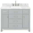 thumbnail image 1 of Ariel H043SCWRVOGRY Bristol 43" Free Standing Single Rectangular Basin Vanity Set - Grey, 1 of 7