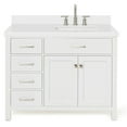 thumbnail image 1 of Ariel H043srwqrvo Bristol 43" Free Standing Single Rectangular Basin Vanity Set - White, 1 of 7