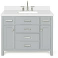thumbnail image 1 of Ariel H043SWQRVOGRY Bristol 43" Free Standing Single Rectangular Basin Vanity Set - Grey, 1 of 7
