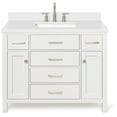 thumbnail image 1 of Ariel H043SWQRVOWHT Bristol 43" Free Standing Single Rectangular Basin Vanity Set - White, 1 of 7