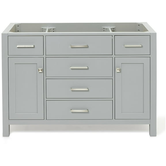 Ariel H048s-Bc Bristol 48" Single Free Standing Vanity Cabinet Only - Grey