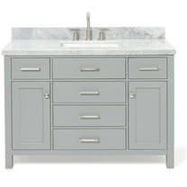 Ariel H049scwrvo Bristol 49" Free Standing Single Rectangular Basin Vanity Set - Grey