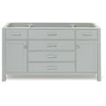 thumbnail image 1 of Ariel H060s-Bc Bristol 60" Single Free Standing Vanity Cabinet Only - Grey, 1 of 7